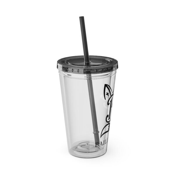 Tumbler with Straw - Bailey Fox Design (16oz) - Image 10