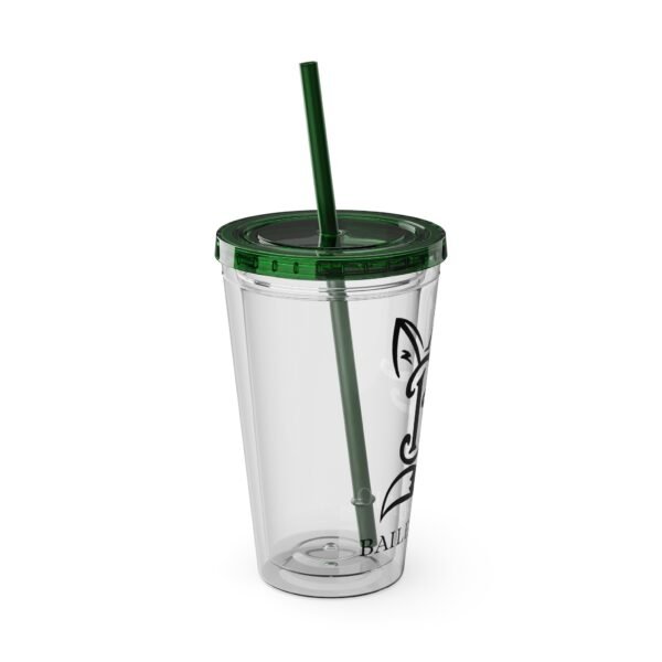 Tumbler with Straw - Bailey Fox Design (16oz) - Image 26