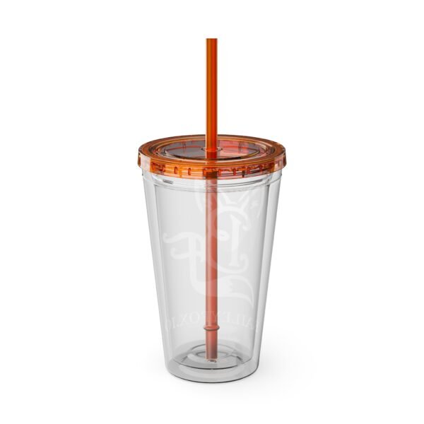 Tumbler with Straw - Bailey Fox Design (16oz) - Image 15
