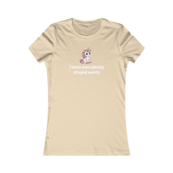 Women's Tee - Cute but Feisty Unicorn T-Shirt - Image 3