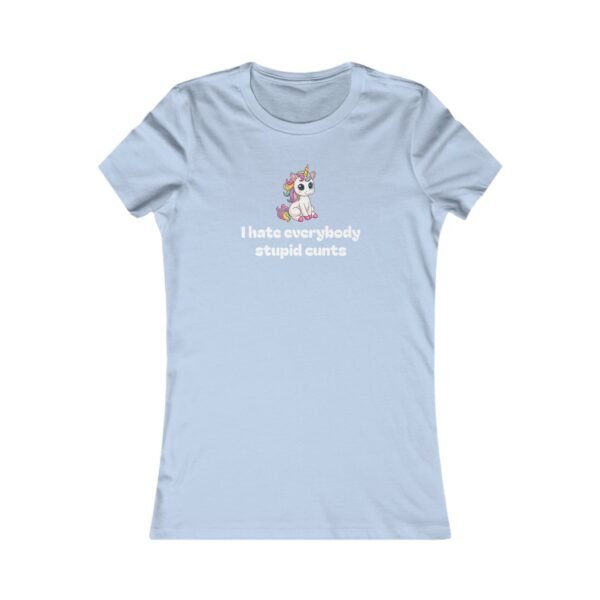 Women's Tee - Cute but Feisty Unicorn T-Shirt - Image 4