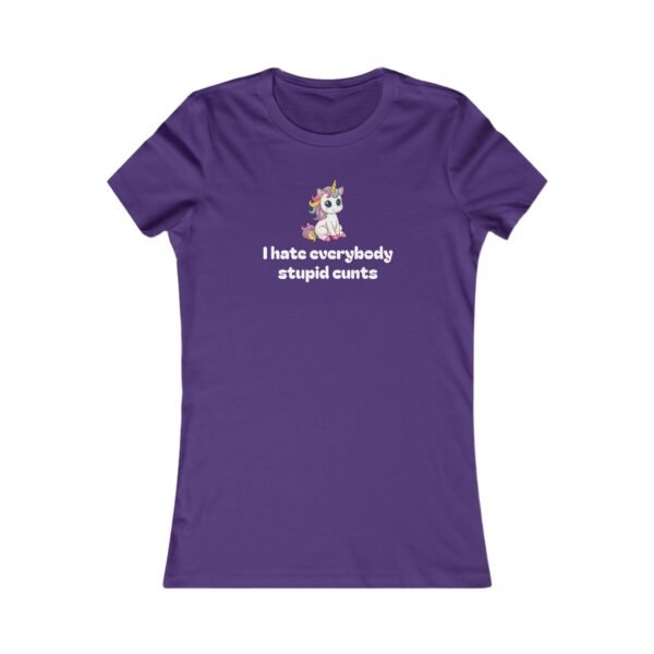 Women's Tee - Cute but Feisty Unicorn T-Shirt - Image 6