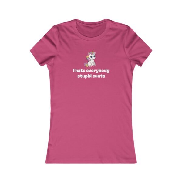 Women's Tee - Cute but Feisty Unicorn T-Shirt - Image 7