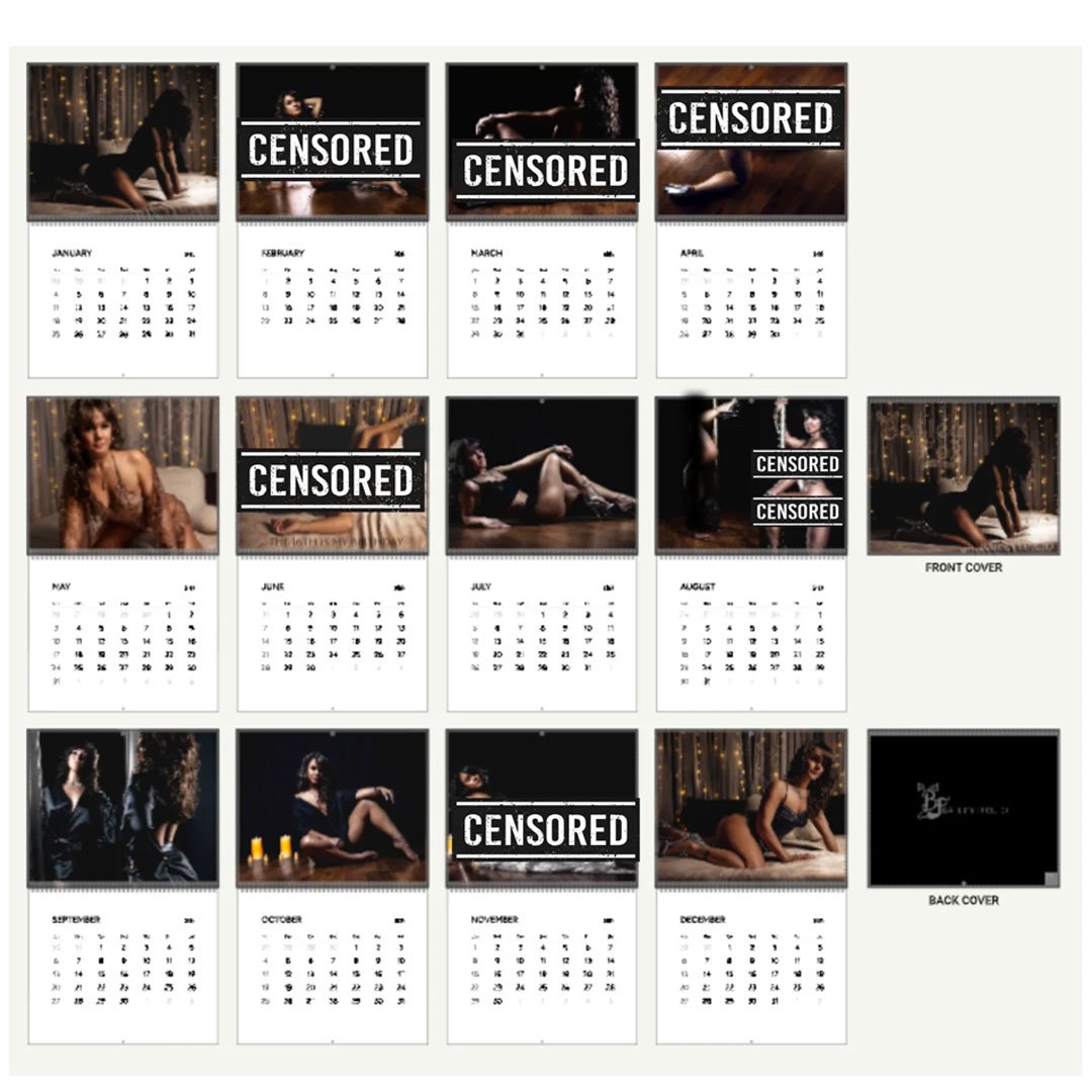 Official Bailey Fox 2026 Nude Wall Calendar - Uncensored Art Photography